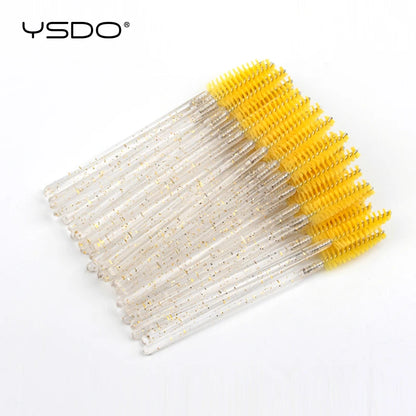 5/50 Pcs Eyelash Brushes False Eye Lashes Extension Tools Eyebrow Brush Mascara Wands Applicator Spoolers Lashes Cosmetic To…