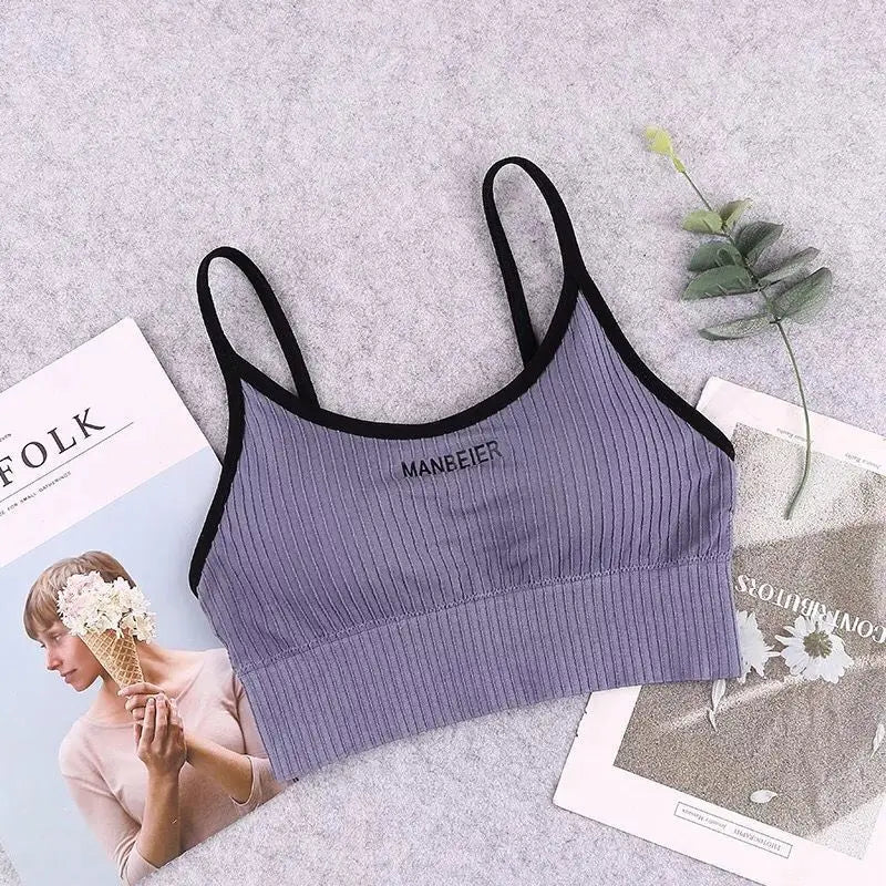 New Sports Bra For Women Gym Sexy Crop Top Bra Women Cotton Underwear Soft Comfort Tube Tops Female Brassiere Tops For Girls…