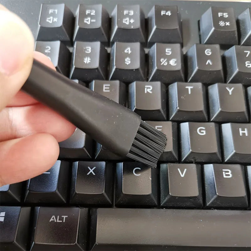 6 in 1 Black Keyboard Cleaning Brush Kit Small Computer Dust Brush Cleaner Anti-static For Laptop USB Household Cleaning Too…