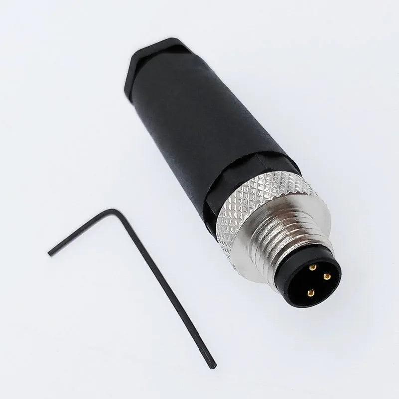 M8 Sensor Connector Waterproof Male&Female Plug Straight Angle Screw Threaded Coupling 3Pin 4Pin - image 3