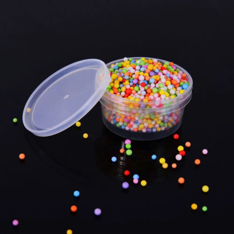 20PCS Foam Ball Round Clear Storage Box Container With Lid Slime Clay Storage Jar Sealed - image 4