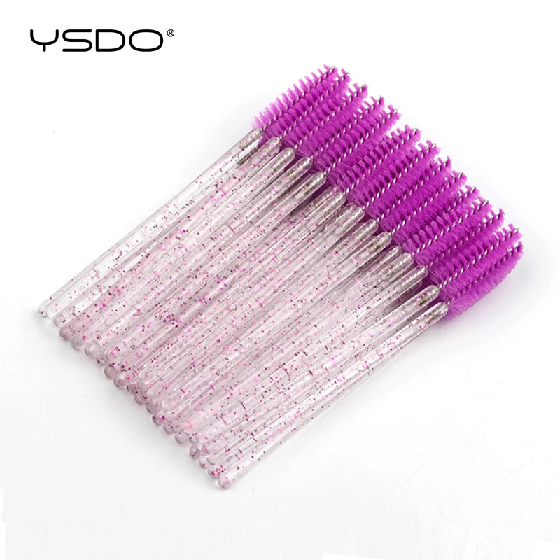 5/50 Pcs Eyelash Brushes False Eye Lashes Extension Tools Eyebrow Brush Mascara Wands Applicator Spoolers Lashes Cosmetic To…