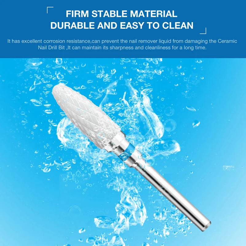 1pcs Ceramic Milling Cutter Nail Drill Bits Electric Manicure Drills Pedicure Mill Bits Machine Files Nail Art accessories T…