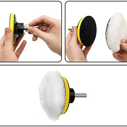 Universal Car Polish Pad 3/4inch For M10/M14 Soft Wool Machine Waxing Polisher Car Body Polishing Discs Cleaning Accessories…