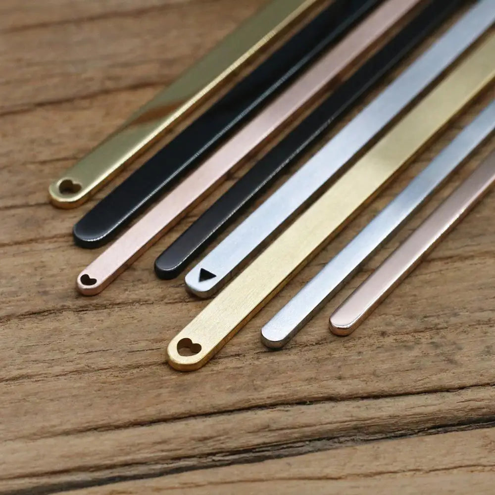 Charms Blank 304 Stainless Steel Cuff Bangle Plain Rod Bracelet Diy Laser Engraving Bracelet Jewelry Making Accessories - im…