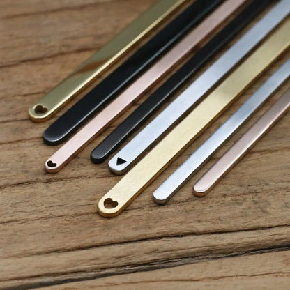 Charms Blank 304 Stainless Steel Cuff Bangle Plain Rod Bracelet Diy Laser Engraving Bracelet Jewelry Making Accessories - im…