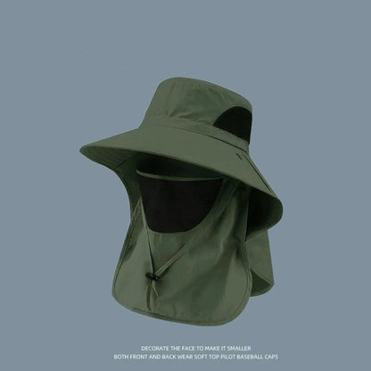 Summer Sun Hats UV Protection Outdoor Hunting Fishing Cap For Men Women Hiking Camping Visor Bucket Hat Neck Flap Fisherman…