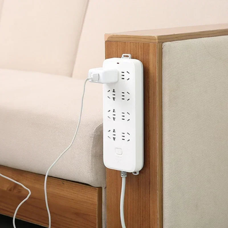 1/2/5/10PCS Self-Adhesive Desktop Socket Fixer Hanging Power Strip Cable Organizer Wall Holder Fixator Removable Wall-Mounte…