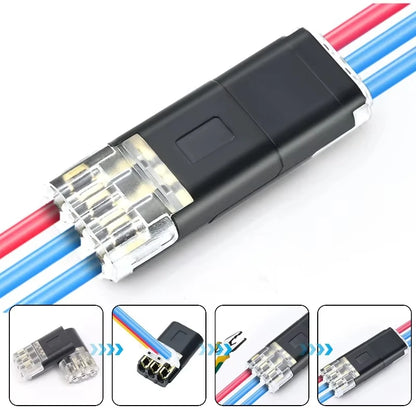 Electric Wire Connector No Strip Quick Dual Line Cable Interconnection Detachable Automotive Terminal Plug Universal Quality…