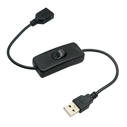 2 PCS USB Cable With Switch ON/OFF Cable Extension Toggle for USB Lamp USB Fan Power Supply Line Durable Adapter USB Headset…
