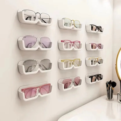1/3PC Glasses Holder Wall Mounted Sun-glasses Display Holder Punch-free Self-adhesive Clothes Accessories Organizer Home Sto…