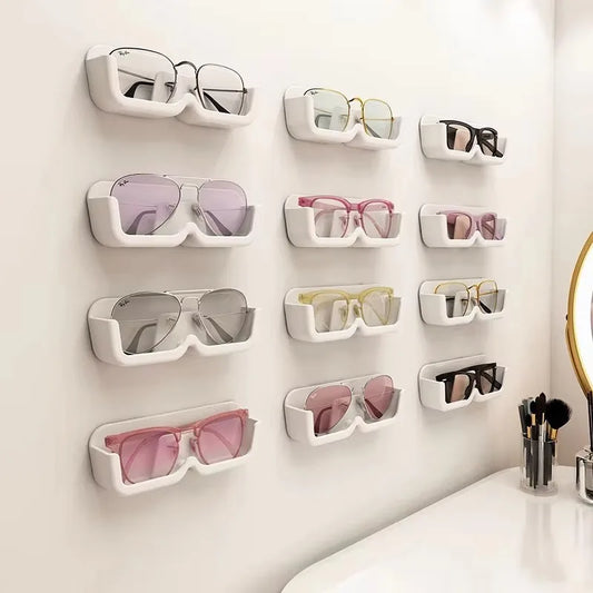1/3PC Glasses Holder Wall Mounted Sun-glasses Display Holder Punch-free Self-adhesive Clothes Accessories Organizer Home Sto…