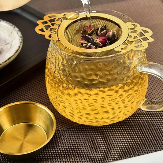 1/2pcs Tea Strainer Double Ear Fine Mesh Stainless Steel Spice Infuser Filter Tea Maker Teaware Kitchen Accessories - image 2