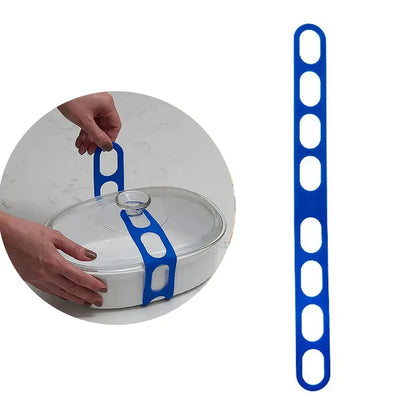 54cm Reusable Lid Strap Silicone Elastic Band Universal Pot Lid Holder for Lunch Box Strap Elastic Band Outdoor Tableware To…