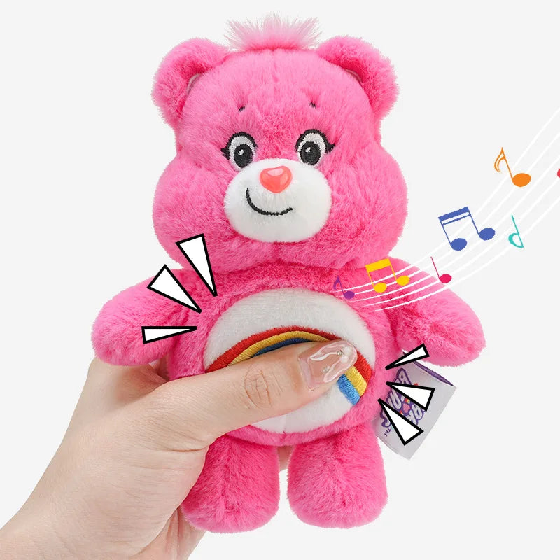 Care Bears Plush Kawaii Carebears Rainbown Bear Plush Anime Hobby Toy Keychain Bag with Sound Dolls Christmas Birthday Gifts…