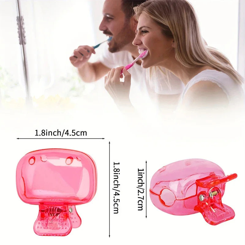 1PCS Travel Toothbrush Head Covers Toothbrush Protector Cap Brush Pod Case Protective Portable Plastic Clip For Household Tr…
