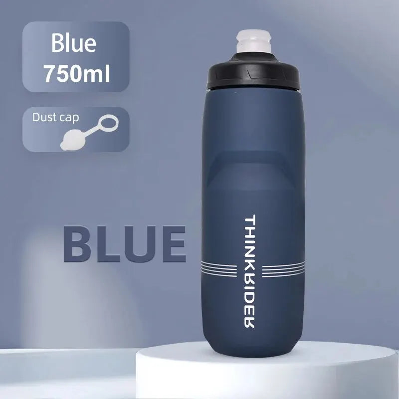 ThinkRider 620ml/750ml Bicycle Bottle MTB Road Bike Water Bottle Outdoor Sports Plastic Portable Large Capacity Drink Cyclin…