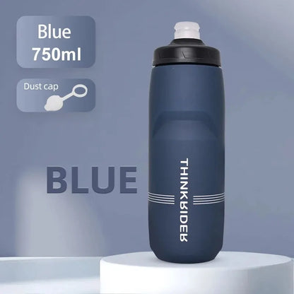 ThinkRider 620ml/750ml Bicycle Bottle MTB Road Bike Water Bottle Outdoor Sports Plastic Portable Large Capacity Drink Cyclin…