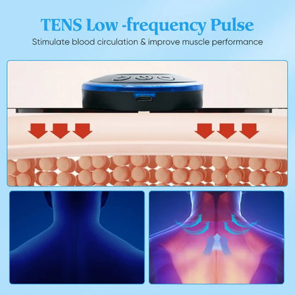 Electric Neck Massager EMS Muscle Massage Stimulator Low Frequency Instrument Back Cervical Calf Patches Pain Joints Mini De…