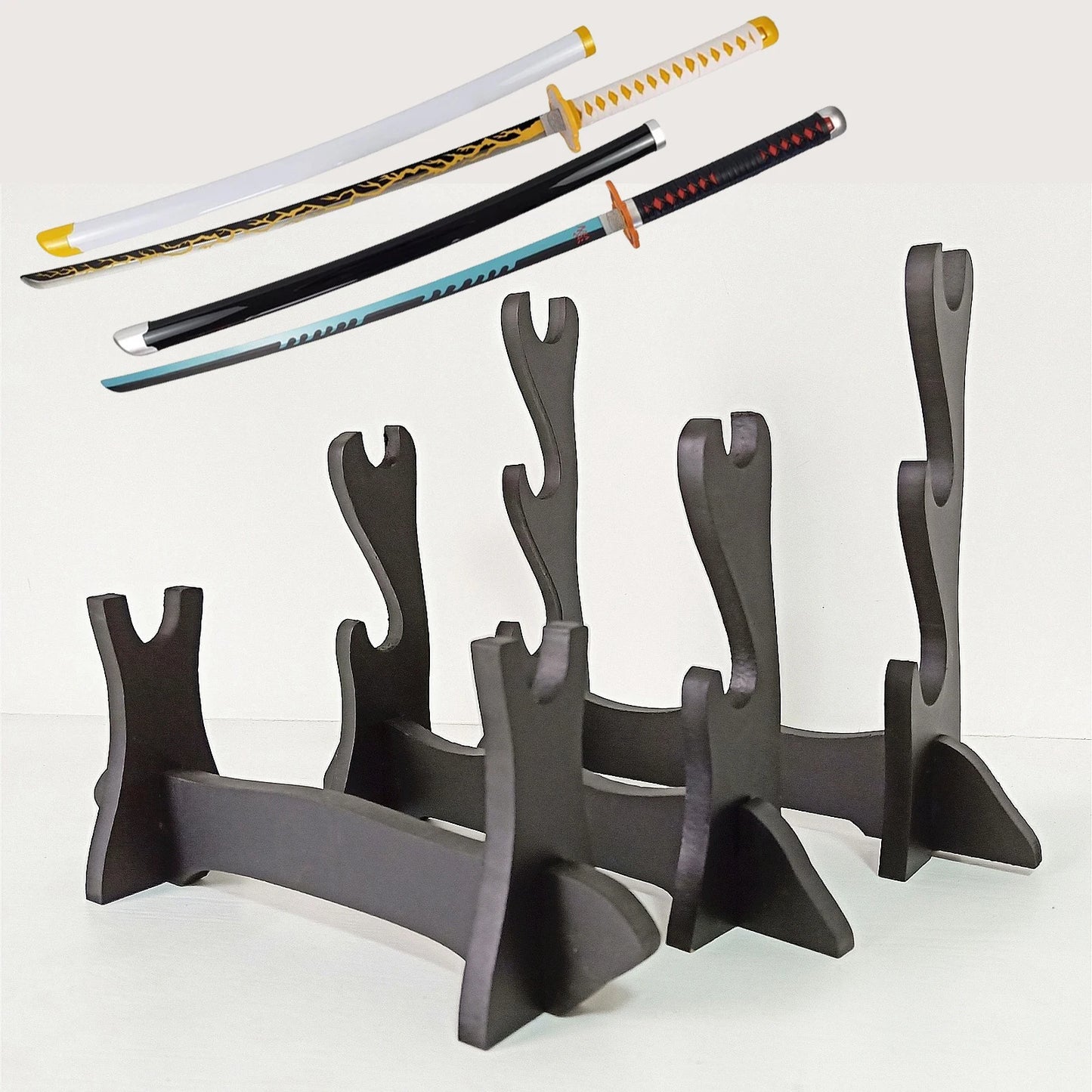 Stand Katana Storage Shelves Wooden Sword Rack Floor Sabre Holder Support Display Japanese Katana Weapon Shelf Home Organizer
