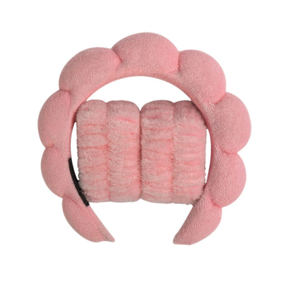 1/3Pcs Fashion Microfiber Washing Wristbands Scrunchies Puffy Headband Spa Bubble Headband for Washing Face Makeup Shower Sk…