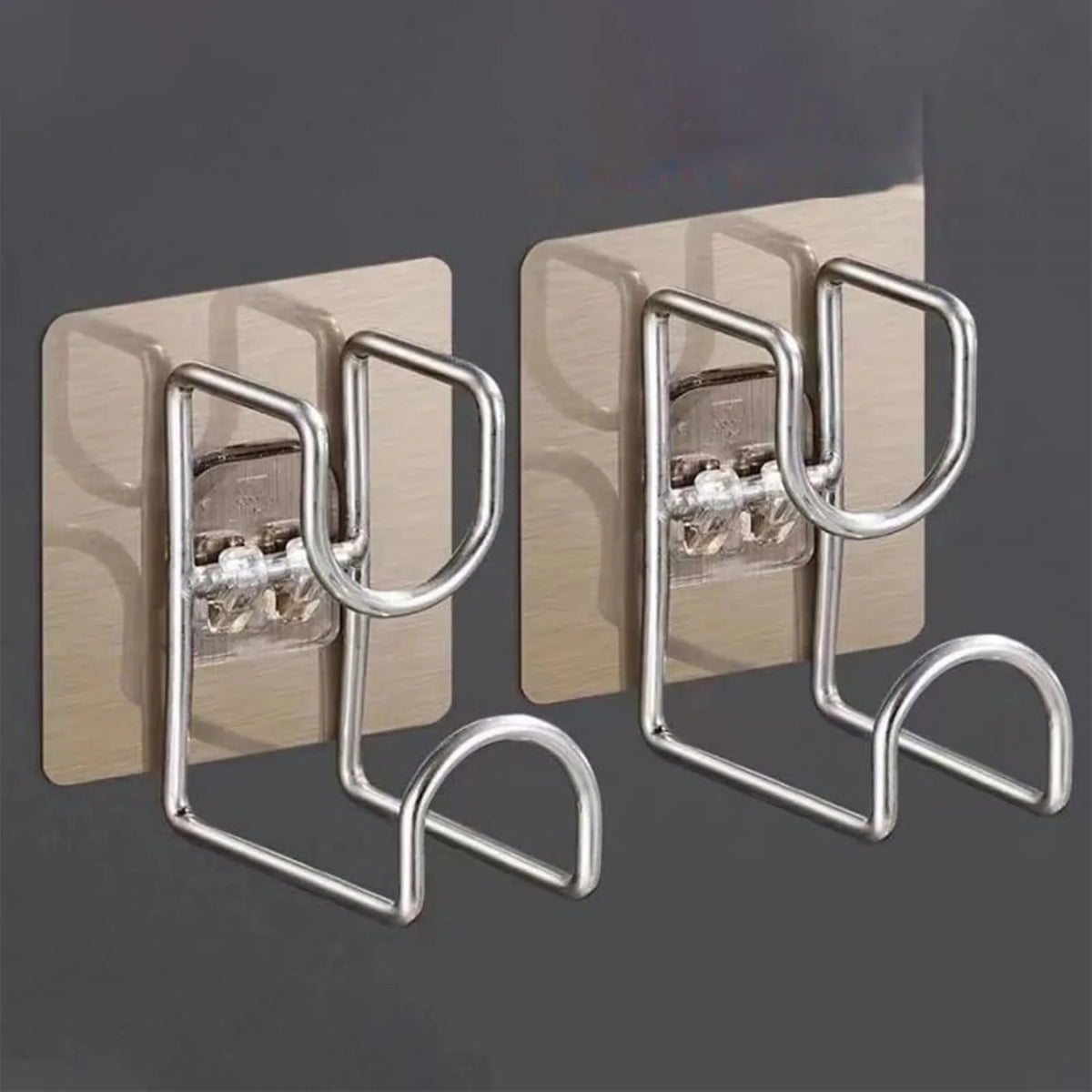 1/2/4/6Pcs Stainless Steel Washbasin Hook Multifunction Punch-free Kitchen Bathroom Rack Basin Storage Rack Towel Hanging Ho…