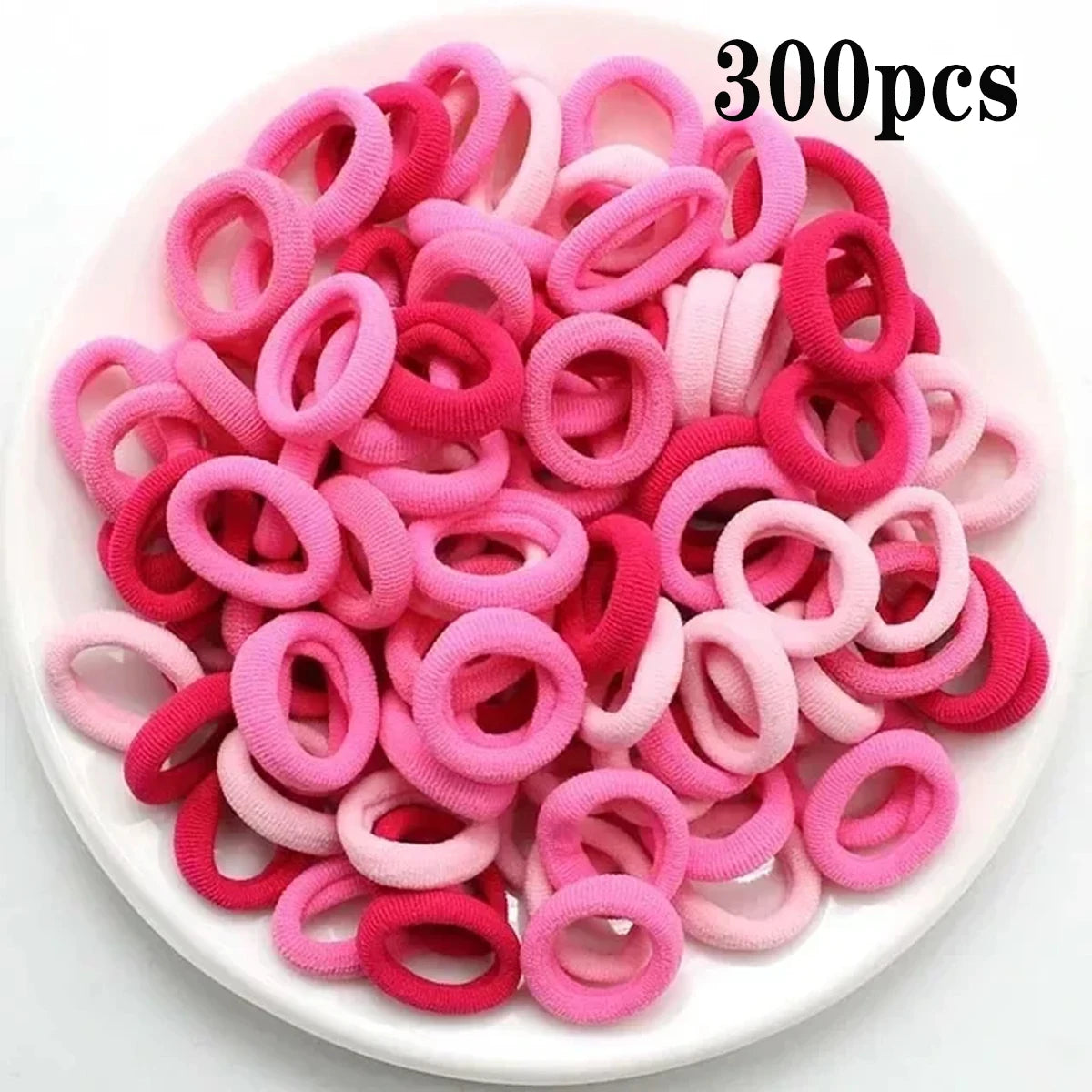 200-1000pcs Women Girls Colorful Nylon Elastic Hair Bands Ponytail Hold Small Hair Tie Rubber Bands Scrunchie Hair Accessori…