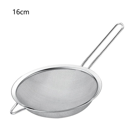 1/3/4Pcs/Set Stainless Steel Wire Fine Mesh Oil Strainer Flour Colander Sieve Sifter Pastry Baking Tools Kitchen Accessories…