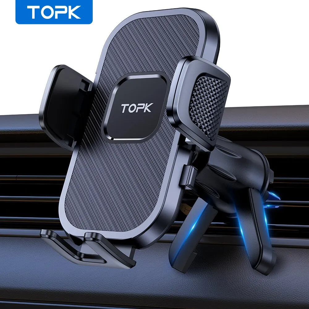 TOPK Car Phone Holder Gravity Stand for iPhone Xiaomi Samsung Car Mobile Support for Dashboard Windshield Air Vent Phone Mou…