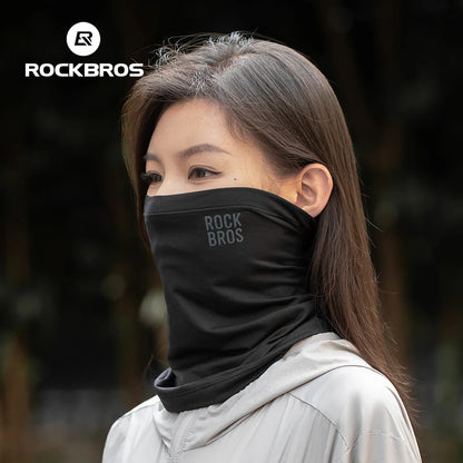 ROCKBROS Winter Keep Warm Cycling Face Mask Fleece Hiking Camping Ski Balaclava Neck Scarf Windproof MTB Road Bicycle Bike M…