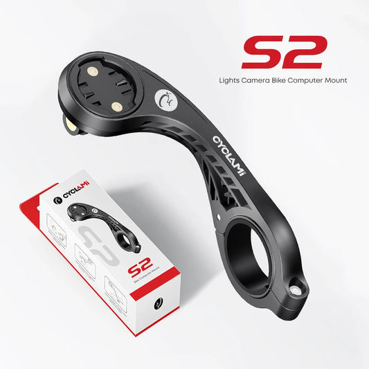 CYCLAMI S2 Bike Computer Mount Mountain Road Bicycle GPS Headlight Holder Bracket Support For GARMIN XOSS IGPSPORT Magene Co…