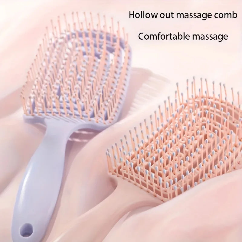 WANMEI Volumizing Detangling Hair Massage comb Hair Massage Comb with Hollowed-Out Design hair styling tools for real hair w…