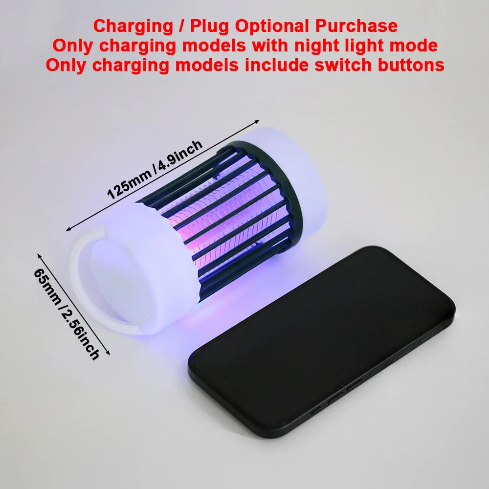 Electric Mosquito Killer Lamp UV Light Bug Zapper Trap USB 5V Summer Fly Swatter Insect Killer Light Camping - image 2