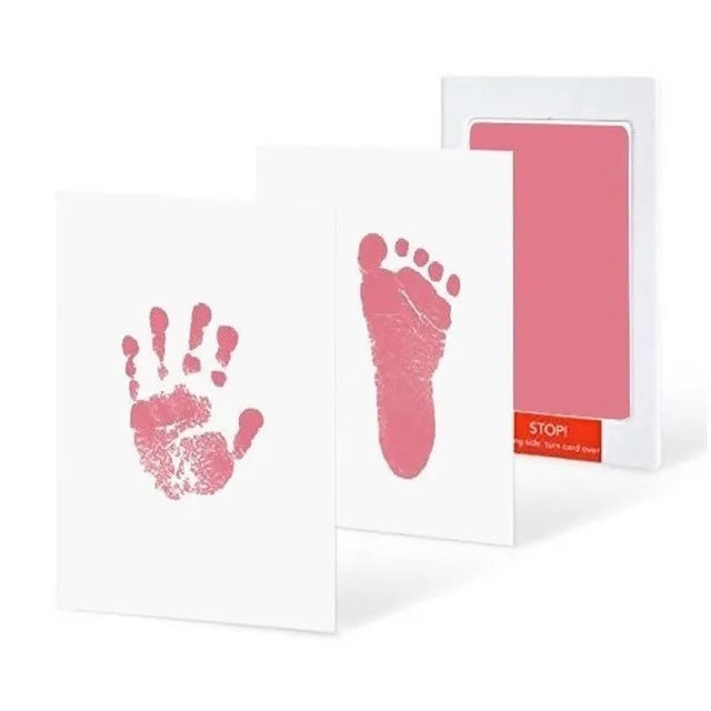 Newborn Baby DIY Hand And Footprint Kit Ink Pads Photo Frame Handprint Toddlers Souvenir Accessories Safe Clean Baby Shower…