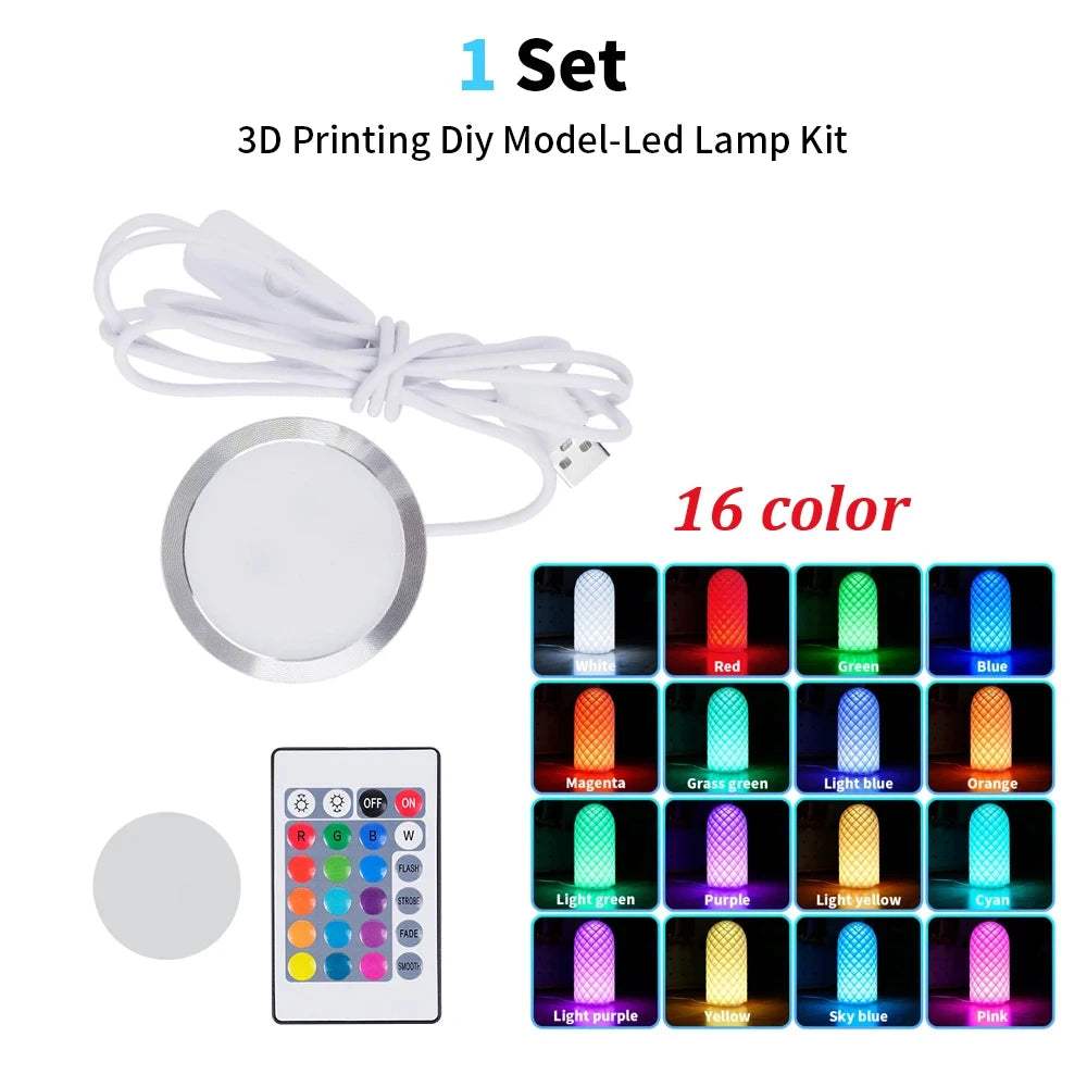 For Bambu Lab LED Lamp Kit Adjustable Light Kit RGB Light Parts Hardware DIY Model White/Cold/Warm Lights Without Lamp Shell…