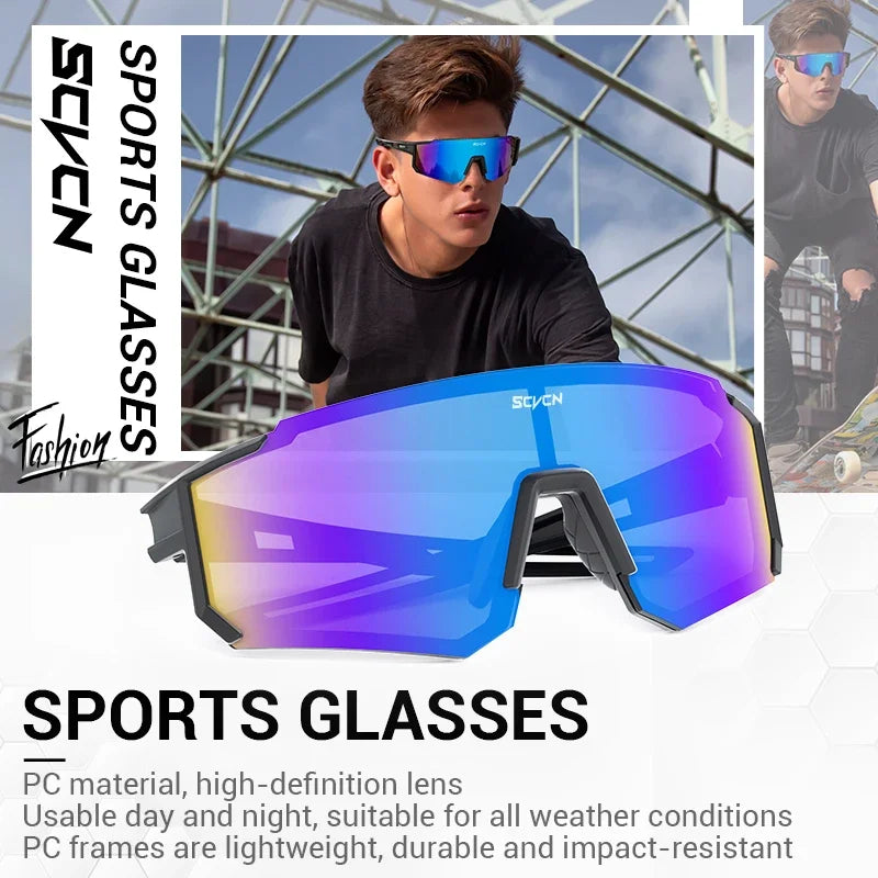 SCVCN New Outdoor Cycling Sunglasses Men Women MTB Driving Bike Glasses Sports Climbing Protective Glasses Bicycle UV400 Gog…