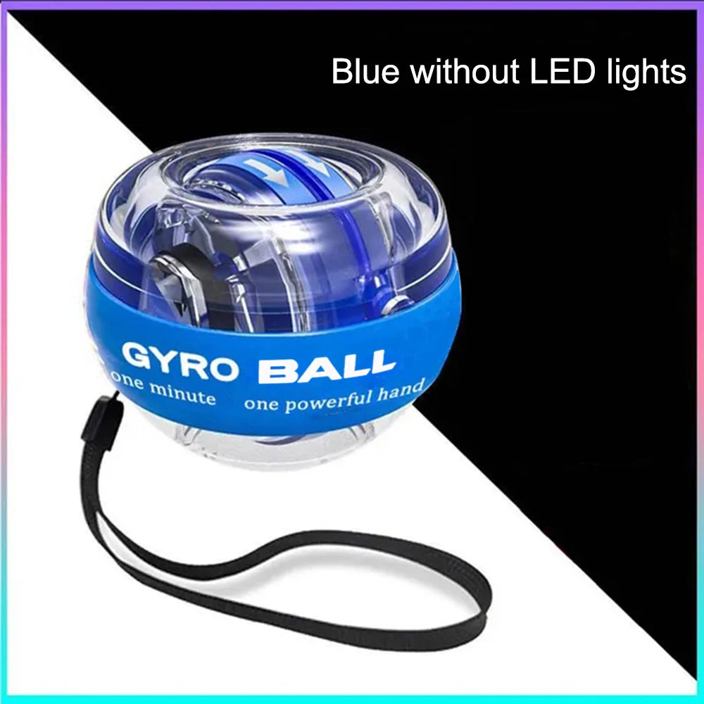 Self-starting Gyro Ball Gyroscopic Power Wrist Ball Forearm Exerciser Arm Hand Muscle Force Trainer Gyroball Home Gym - imag…