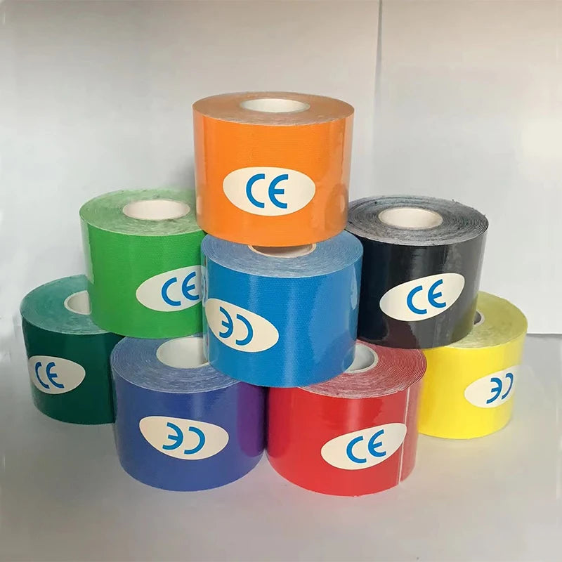 Sports Waterproof Kinesiology Tape Stickers Athletic Bandage Muscle Recovery Protector Strapping Pain Relief Tennis Gym - im…
