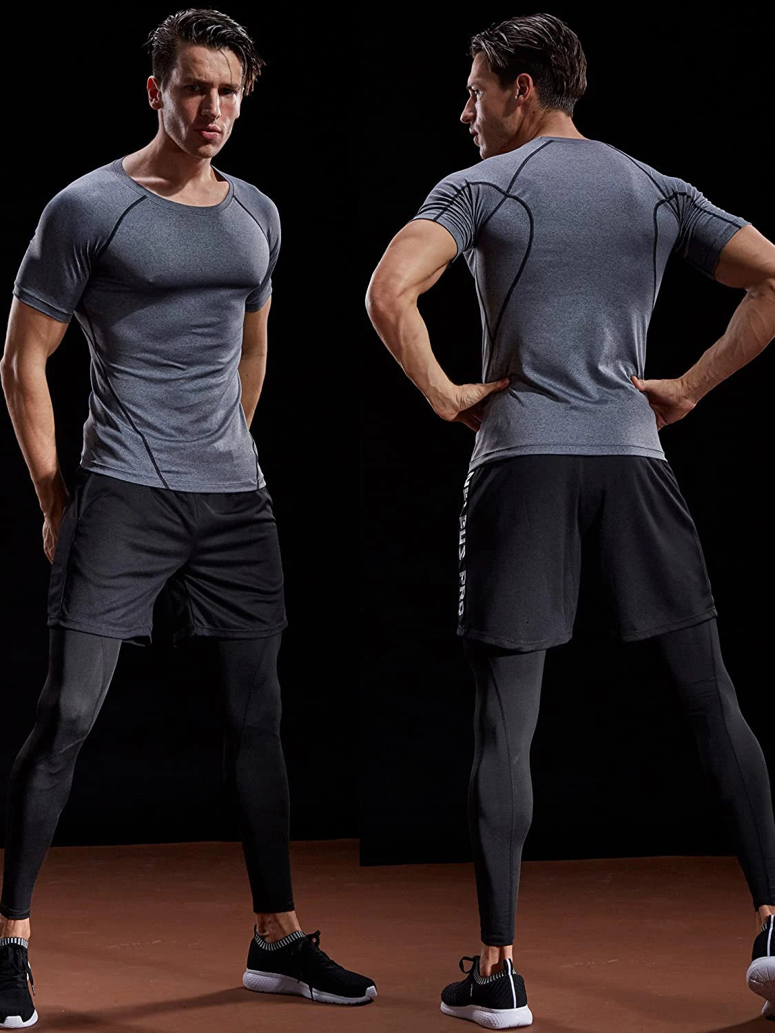2026 Compression T Shirt Men Summer Sportswear Running T-shirt Elastic Quick Dry Sport Tops Tee Athletic Gym Workout Shirts…