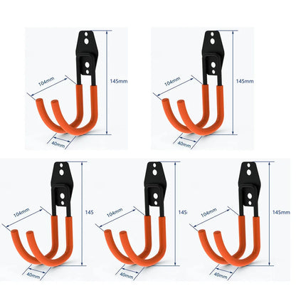 Heavy Duty Metal Hook Garage Organizer Wall Mount Bicycle Hanger Hooks Wall Mount Anti-slip Storage Hook For Ladders Garden…
