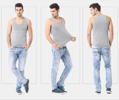 1/3/5 Piece Men's Cotton Sports Skinny Vest Teenagers Leisure Joker Sleeveless T Men's Fitness Training Simple Top - image 7
