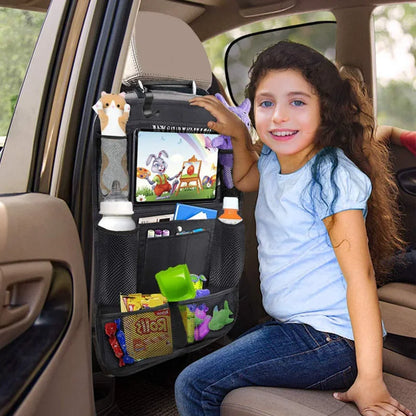 Car Backseat Organizer with Touch Screen Tablet Holder Auto Storage Pockets Cover Car Seat Back Protectors Car Accessories -…