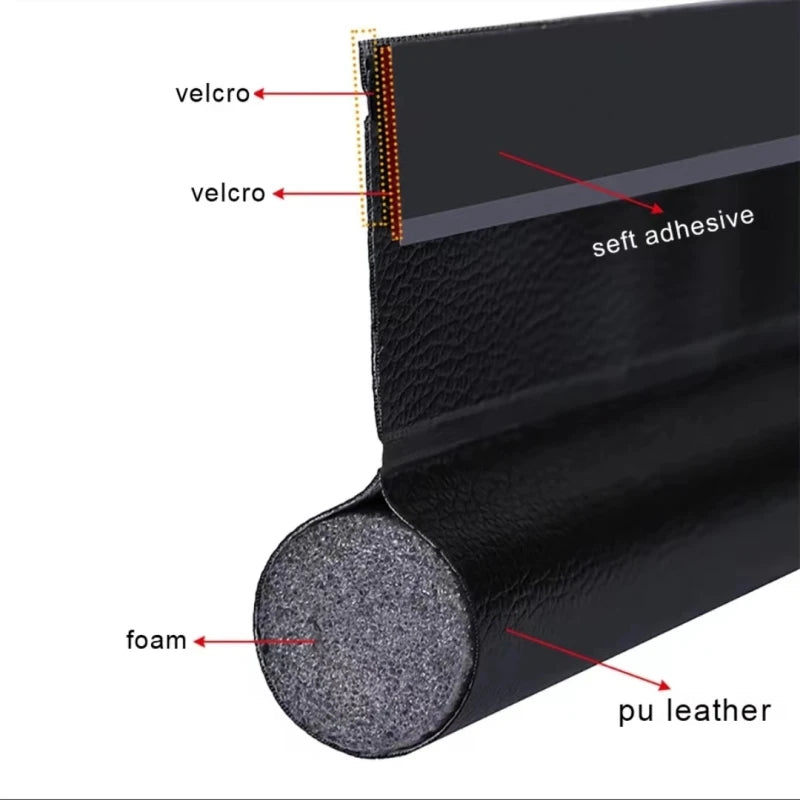 A Sealing Strip Door Seam Door Bottom Sealing Strip Sound Insulation Wind Strip Foam Tape Bedroom Door Gap Waterproof Handwo…