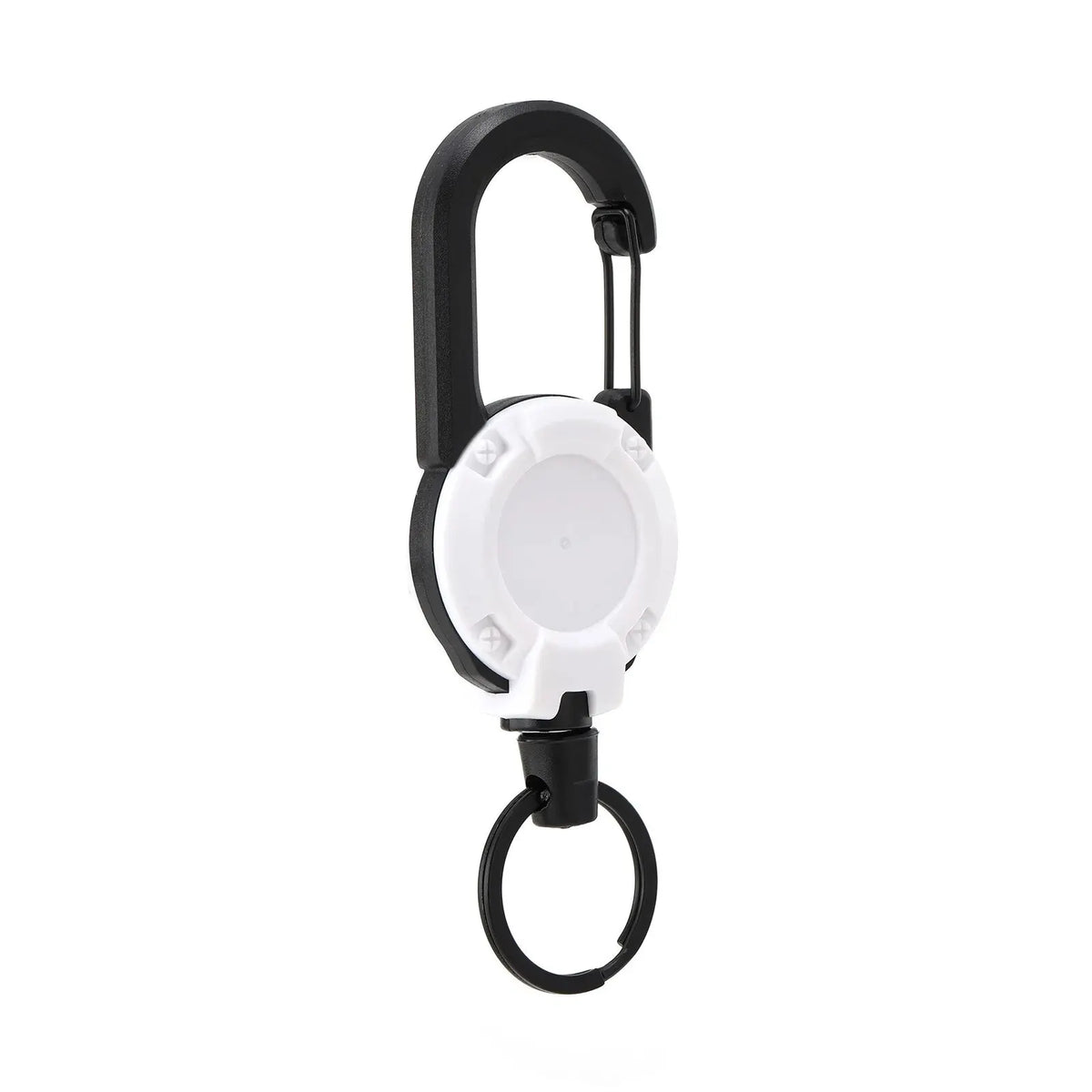Retractable Heavy Duty Pull Reel Carabiner Key Chains Strong Steel Wire Rope Buckle Spring Key Ring Outdoor Sporty Keychain…