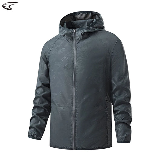 LNGXO Waterproof Hiking Jackets for Men and Women Sun Protection Windbreaker Camping Climbing Rain Coat Unisex Portable Clot…
