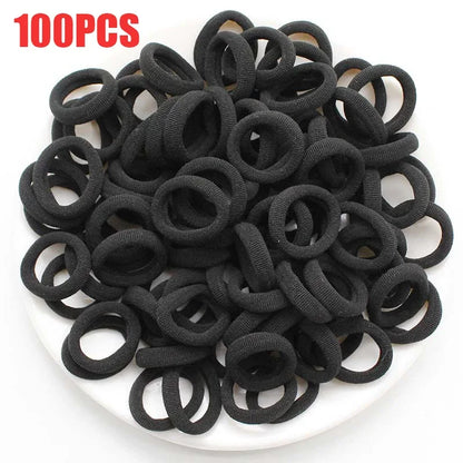 100/300/500 pcs Girls Colorful Elastic Hair Bands Ponytail Hold Hair Tie Rubber Bands Scrunchie Hair Accessories Bands for G…