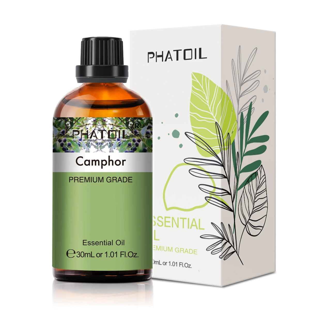 PHATOIL 1PCS Aromatherapy Essential Oil 30ml Lemon Eucalyptus Lavender Bergamot Jasmine Juniper Rose Vanilla Aroma Essential…