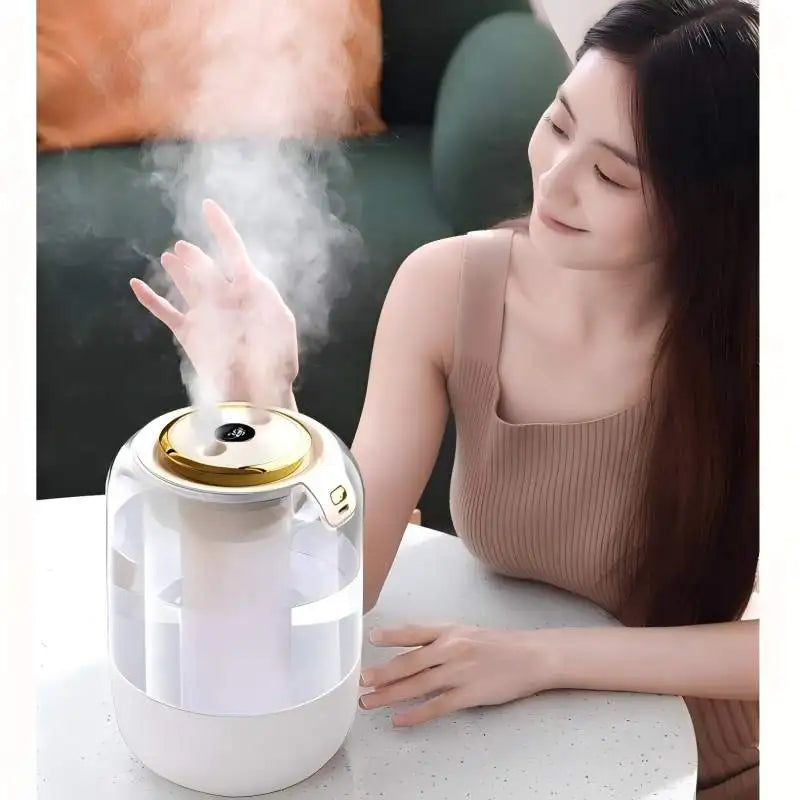 HOMEFISH 2025 New Model Air Humidifier for Home Use, Quiet Bedroom Large Spray for Pregnant Women and Babies, Indoor Humidif…