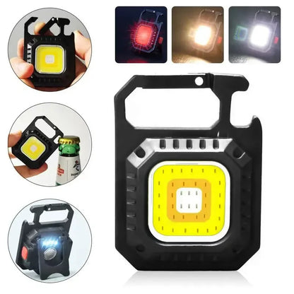 Mini LED Flashlight Magnetic COB Outdoor Camping Pocket Work Light 800 Lumens USB Rechargeable 7 Modes Spotlights - image 4