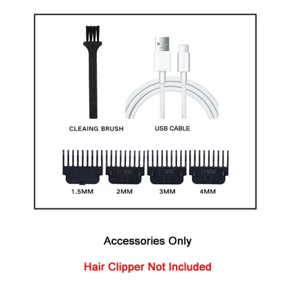 Carving Hair Clipper Professional Hair Cutting Machine Barber Rechargeable Hair Trimmer Metal Haircut Machine Clipper for Me…